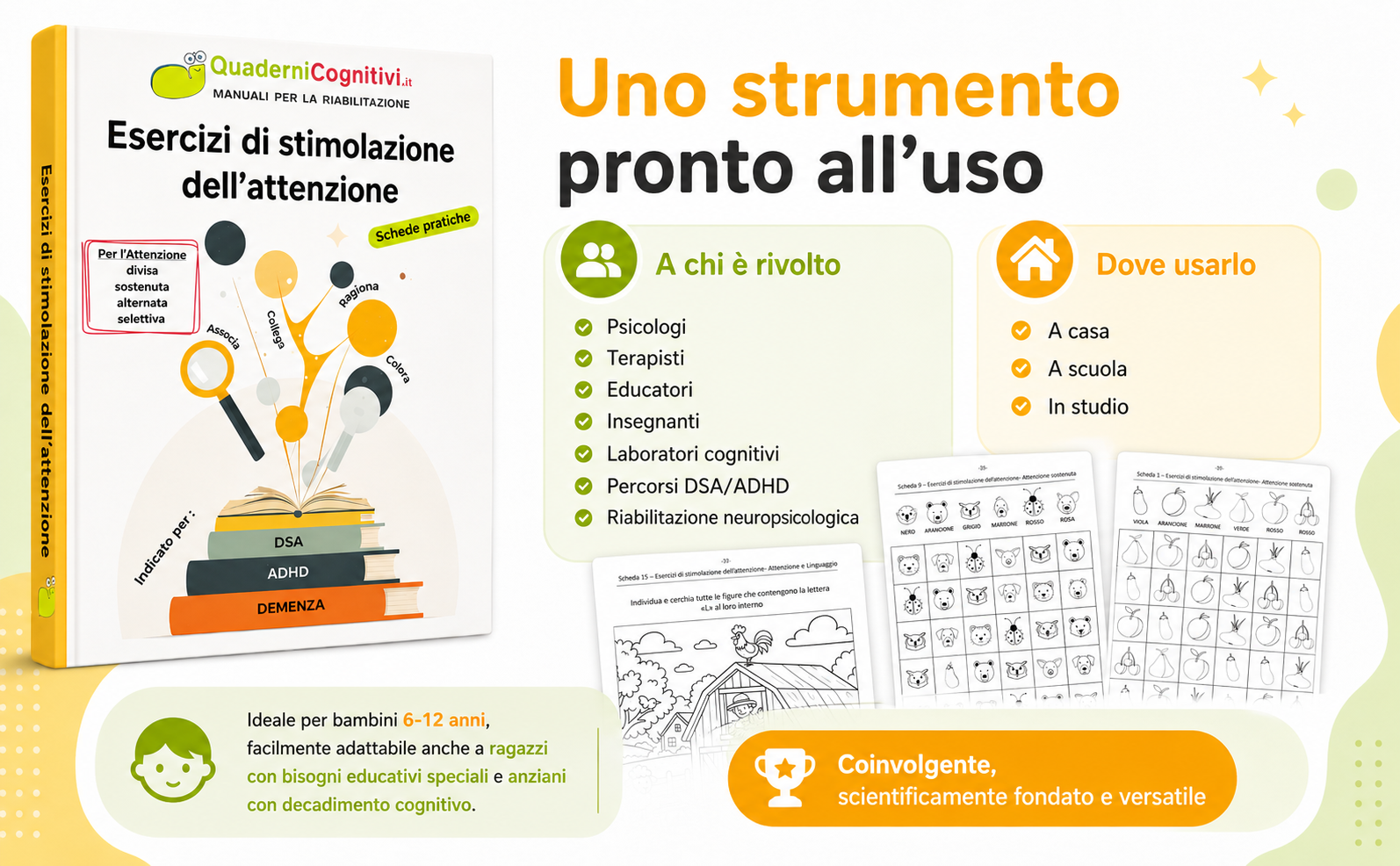 Esercizi di stimolazione dell'attenzione: 300 schede pratiche (Versione Amazon cartaceo) - immagine 9