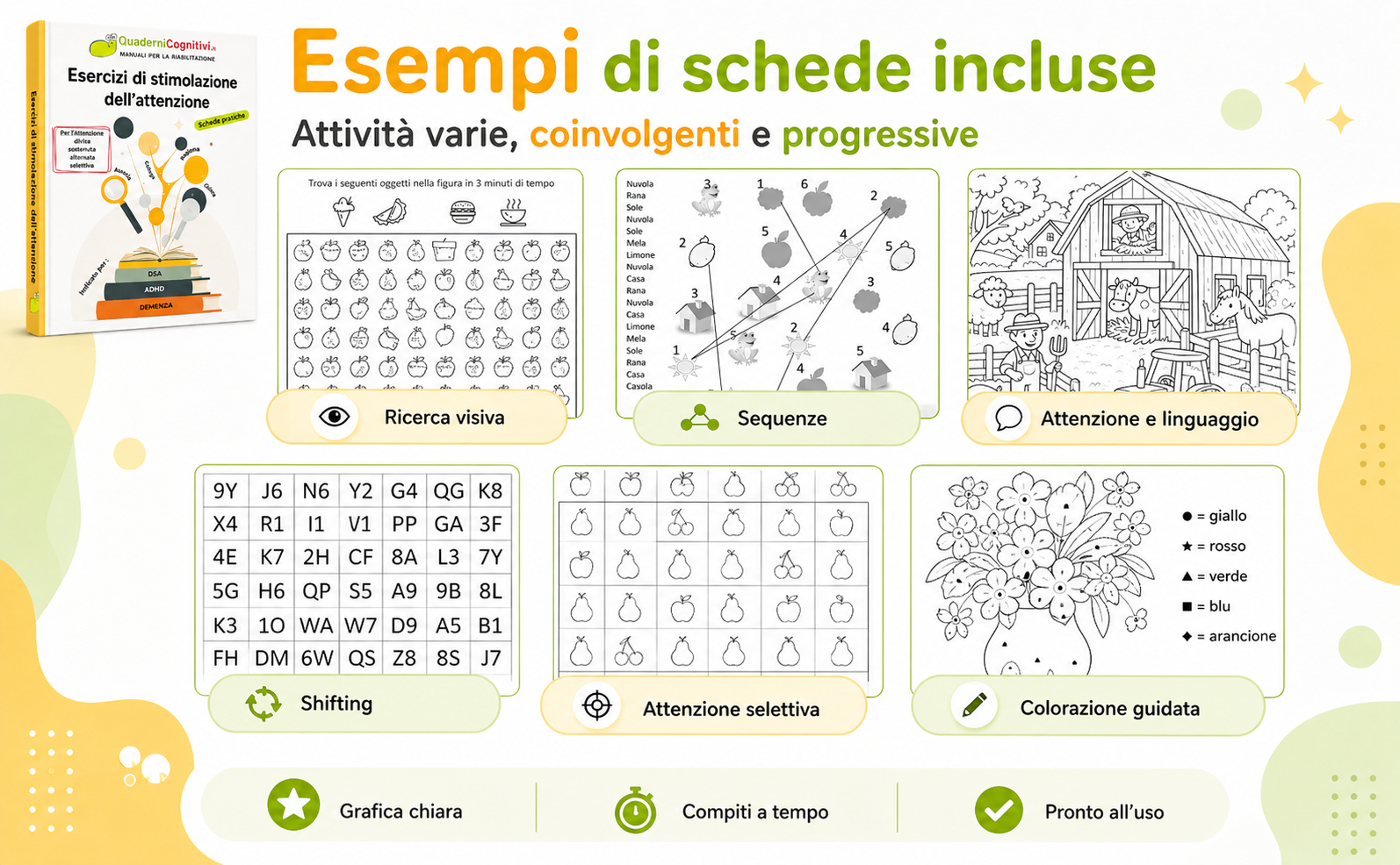 Esercizi di stimolazione dell'attenzione: 300 schede pratiche (Versione Amazon cartaceo) - immagine 8
